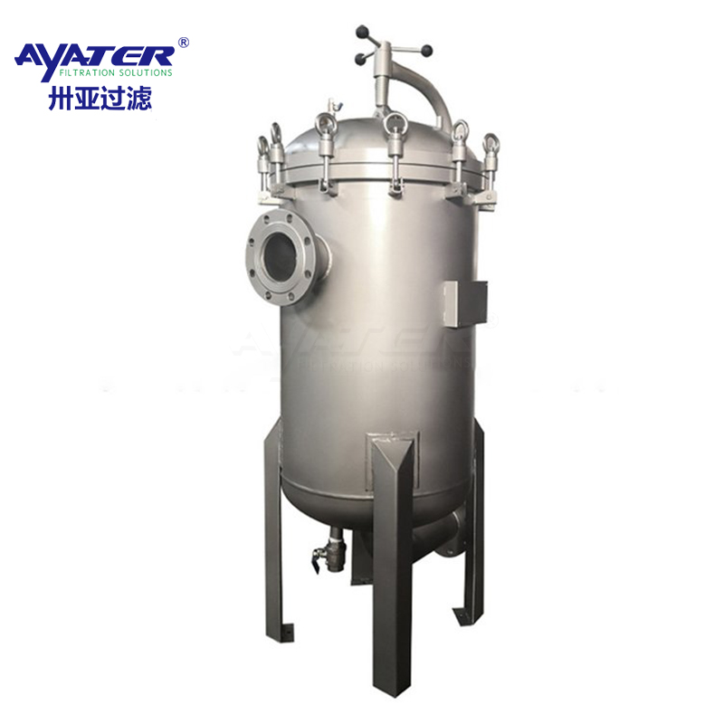 卅亚过滤|电镀液乳胶工业废水袋式过滤器 法兰连接