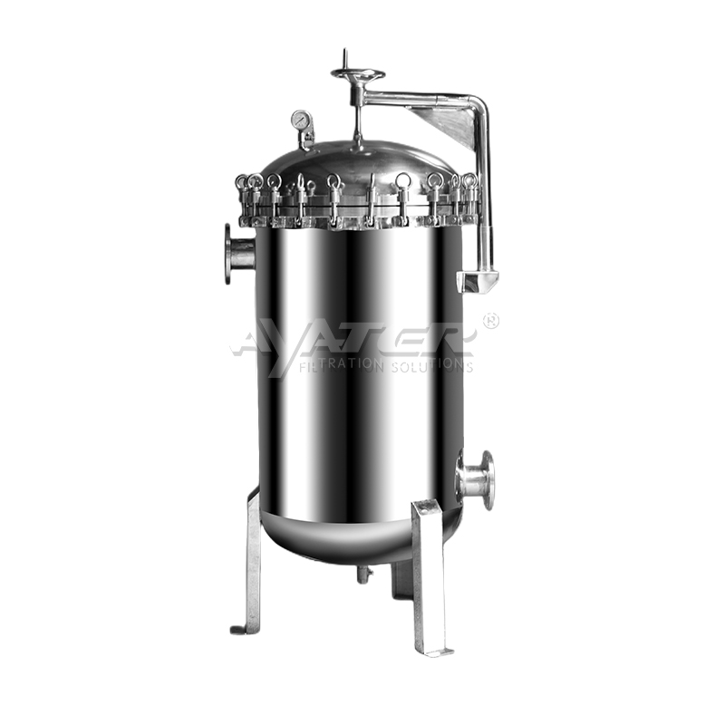 卅亚过滤|电镀液乳胶工业废水袋式过滤器 法兰连接